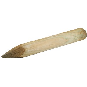 Palo in legno per recinzioni, appuntito, legno chiaro.