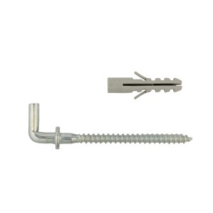 Set: Gancio con vite e tassello per diverse applicazioni.