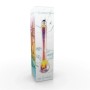 Lampadina LED E27 decorativa allungata nella sua confezione bianca.