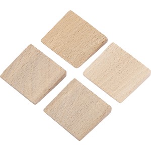 4 cunei in legno LUX Classic per manici d'ascia, accessori per un fissaggio sicuro.