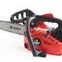 Motosega rossa t.b.t. per giardinaggio e potatura alberi.