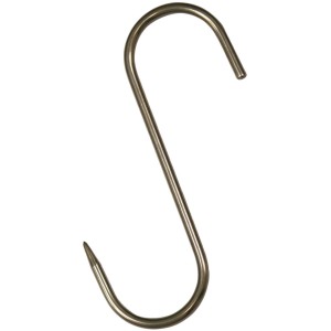 Gancio a S in metallo, set di ganci e occhielli.