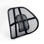 Supporto lombare t.b.t. per sedile auto, struttura a rete per ventilazione.