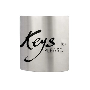 t.b.t. Cassaforte per chiavi con scritta "Keys Please".