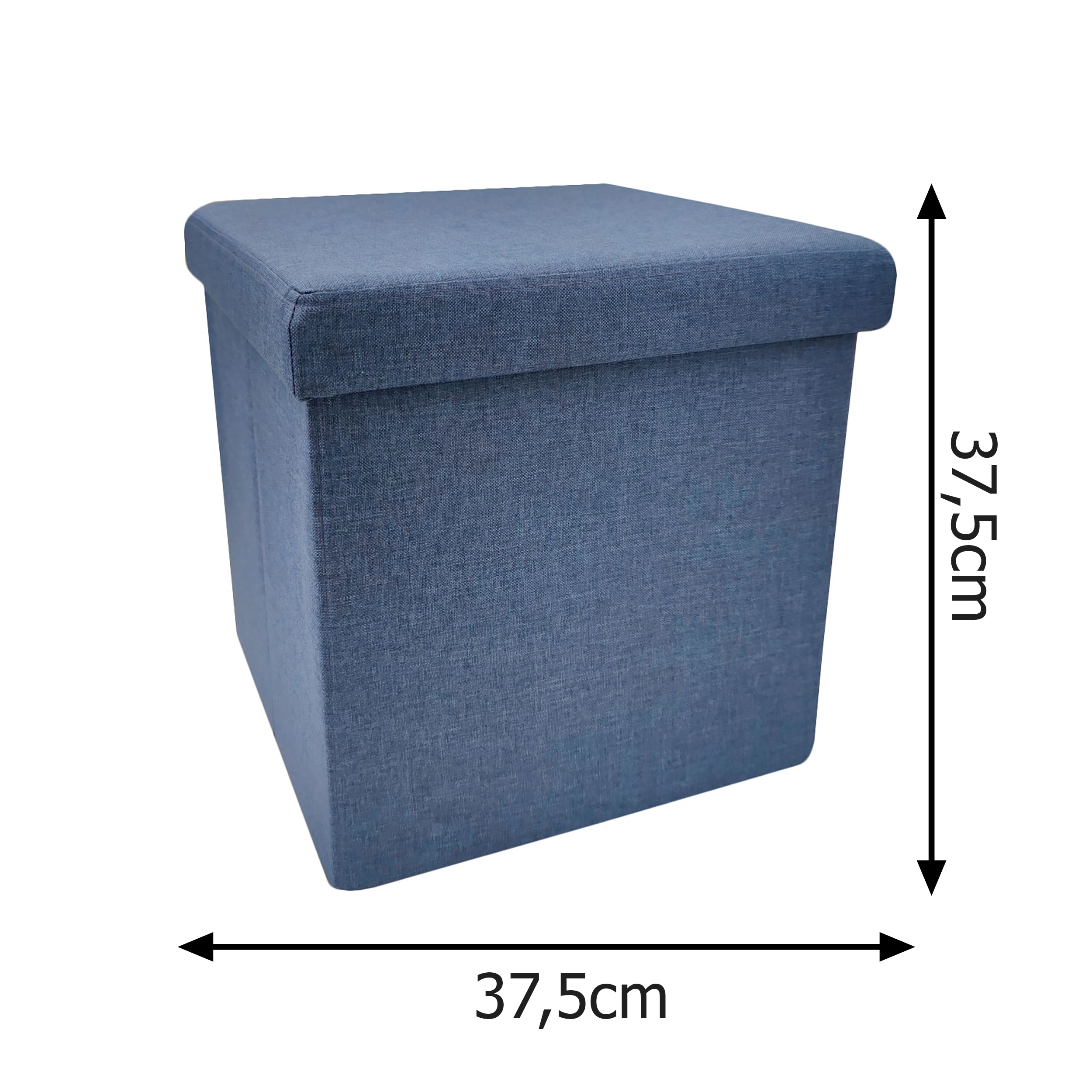 Pouf contenitore blu