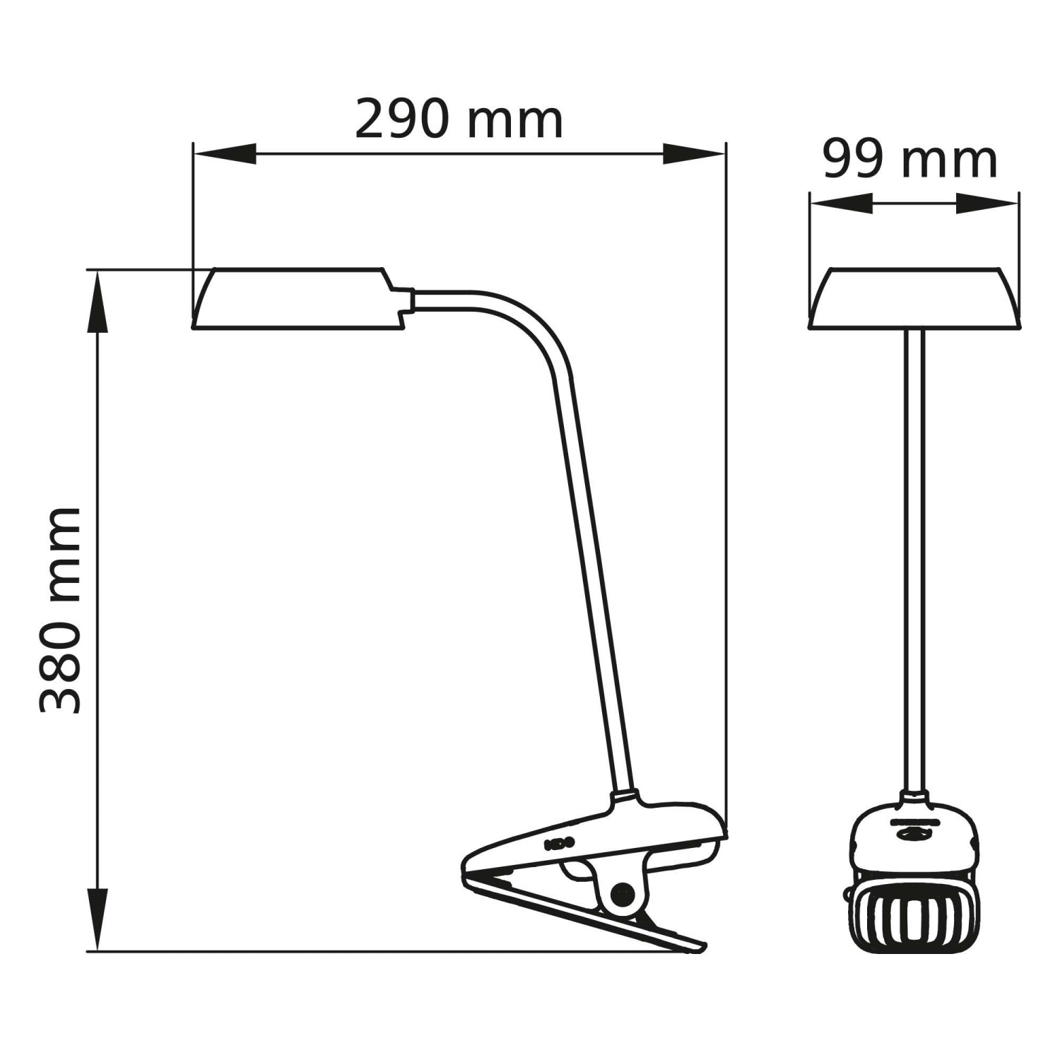 Lampada da tavolo Donutclip PT 2.3W 40K USB rosa Philips