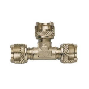 Raccordo a T in ottone per accessori compressore