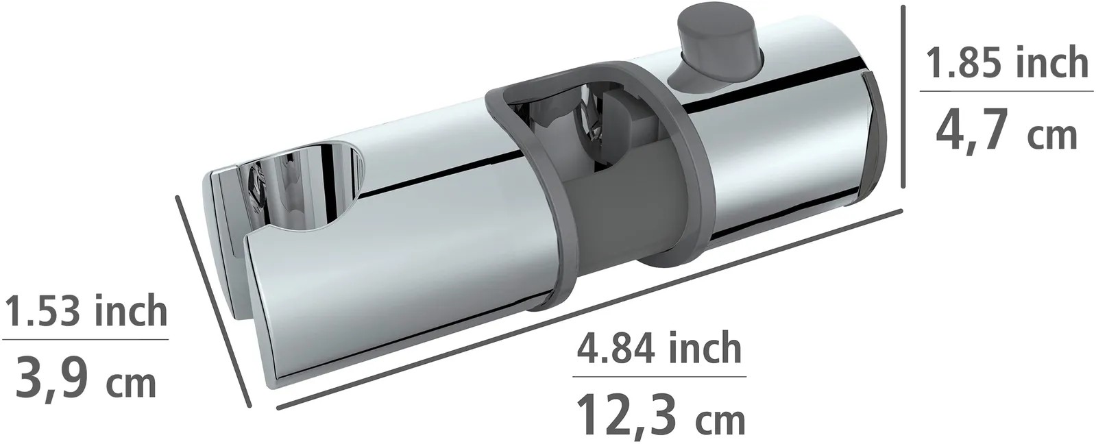 Supporto Asta Doccia Wenko Libertà - Montaggio Senza Attrezzi, Regolabile - Foto 2