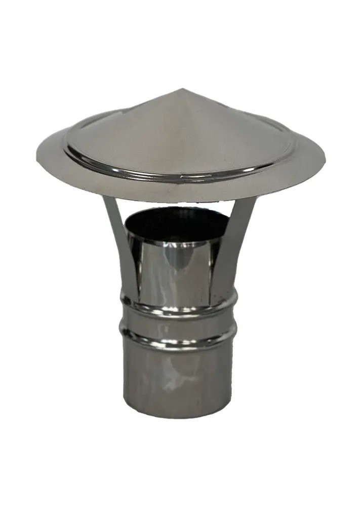 Comignolo Antivento Cinese Per Canna Fumaria - Acciaio Inox 304, DN 200, Per Stufe E Camini