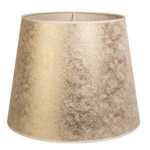 Paralume color oro per lampade da interno.