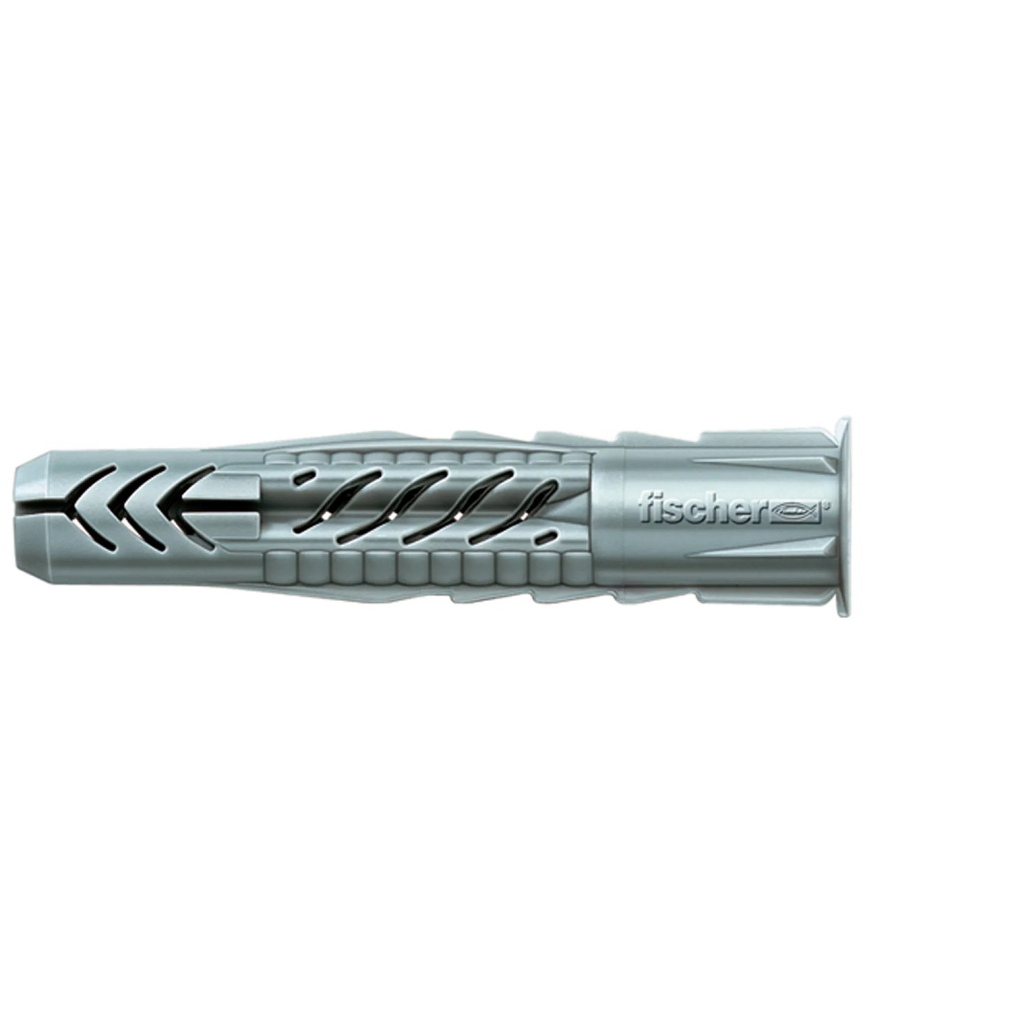 Tassello Fischer grigio per fissaggio sicuro.