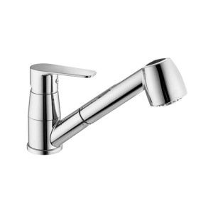 Rubinetto bagno monoc. lavello c/docc.estraibile linea lime cromo