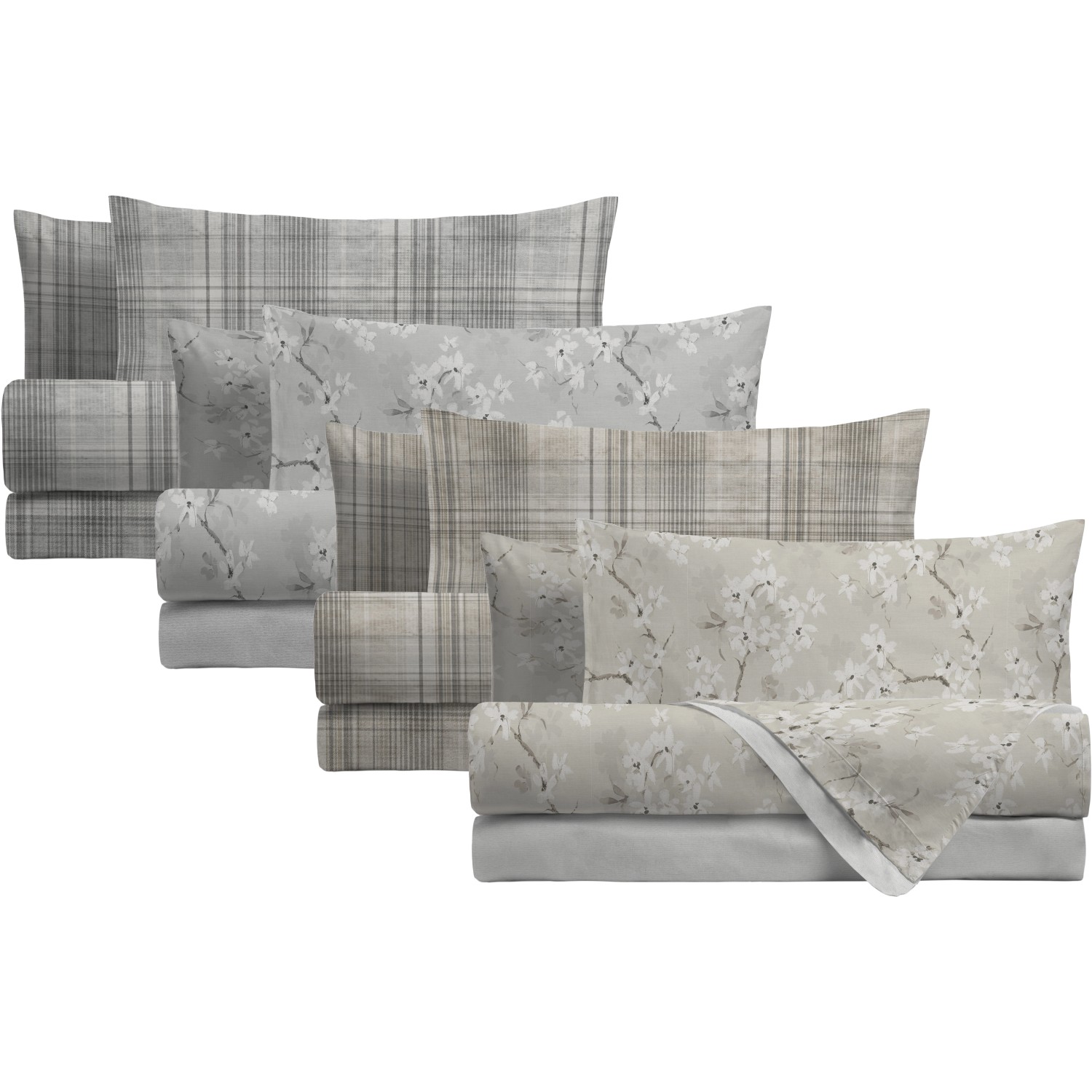 Completo letto matrimoniale White Peony | OBI