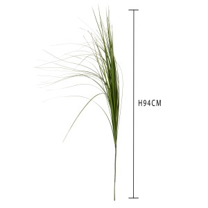 Pianta artificiale decorativa, ciuffo d'erba, alta 94 cm.
