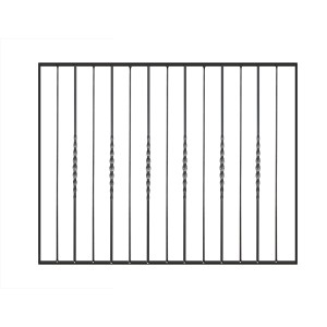 Elemento per ringhiera t.b.t. nero per scale e balconi.