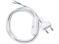 Interruttore A Tirante Con Corda - 2 A, 250 V, Da Incasso, Corda Bianca 25 Cm, Per Luci E Apparecchi