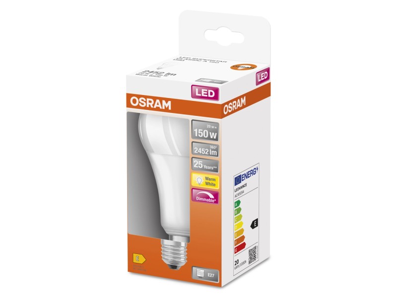 Lampadina LED Osram filamento goccia 18=150 W E27 2452 lm 2700 K