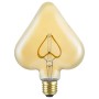 Lampadina LED E27 decorativa a forma di triangolo con bulbo in vetro dorato e filamento delicato.
