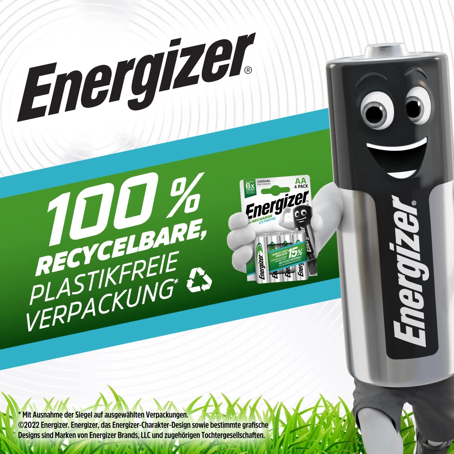 Energizer Extreme AAA batterie ricaricabili, confezione da 4. Micro batterie ricaricabili per dispositivi ad alta potenza.