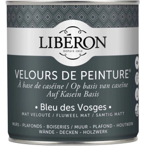 Idropittura lavabile Velours de Peinture Liberon Bleu des Vosges 0,5 L