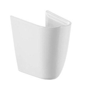 Colonna sospesa bianca t.b.t. per lavabo bagno.