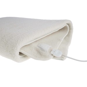 Scaldino elettrico t.b.t. in pile bianco con cavo e controllo.