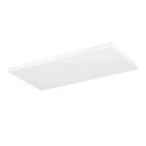 Plafoniera LED Eglo Rovito bianca rettangolare, 57x30 cm, in plastica. Lampada da soffitto moderna per interni.