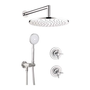 Set doccia incasso Idrostile con soffione 250 mm cromo