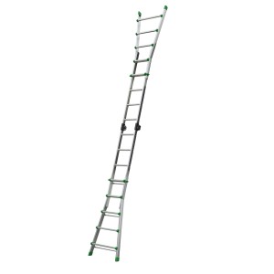 Scala in alluminio 5+5 pioli marchio "Selecta", portata 125kg