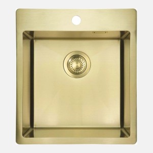 Lavello 1 vasca forma vert Idrostile Ciego de Ávila 505x200 mm oro spaz
