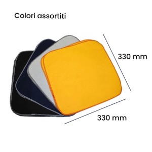 Panno lucida scarpe in cotone 33x33 cm colori assortiti