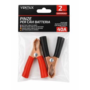 Pinze per cavi batteria VENTUX Gear 40A rosso/nero universali 2 pz