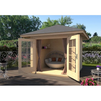 Casetta da giardino Weka 177 in legno naturale quadra 8,88 m²