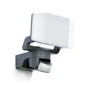 Faretto LED da esterno Steinel XLED Protect S antracite con sensore di movimento.