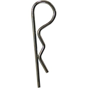 t.b.t. Anello di sicurezza in metallo, primo piano.