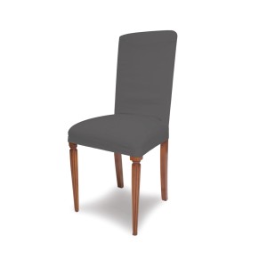 Coprisedia grigio per sedia da pranzo, categoria: Cuscini e copricuscini