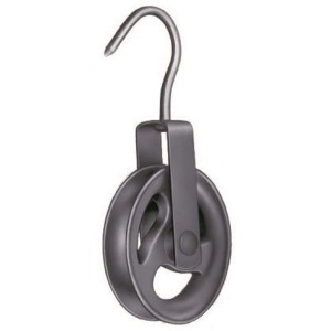 Carrucola grigia con gancio per Altre catene.