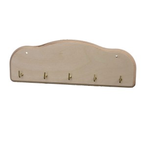 Tavola di legno con 5 ganci per accessori artistici, t.b.t.