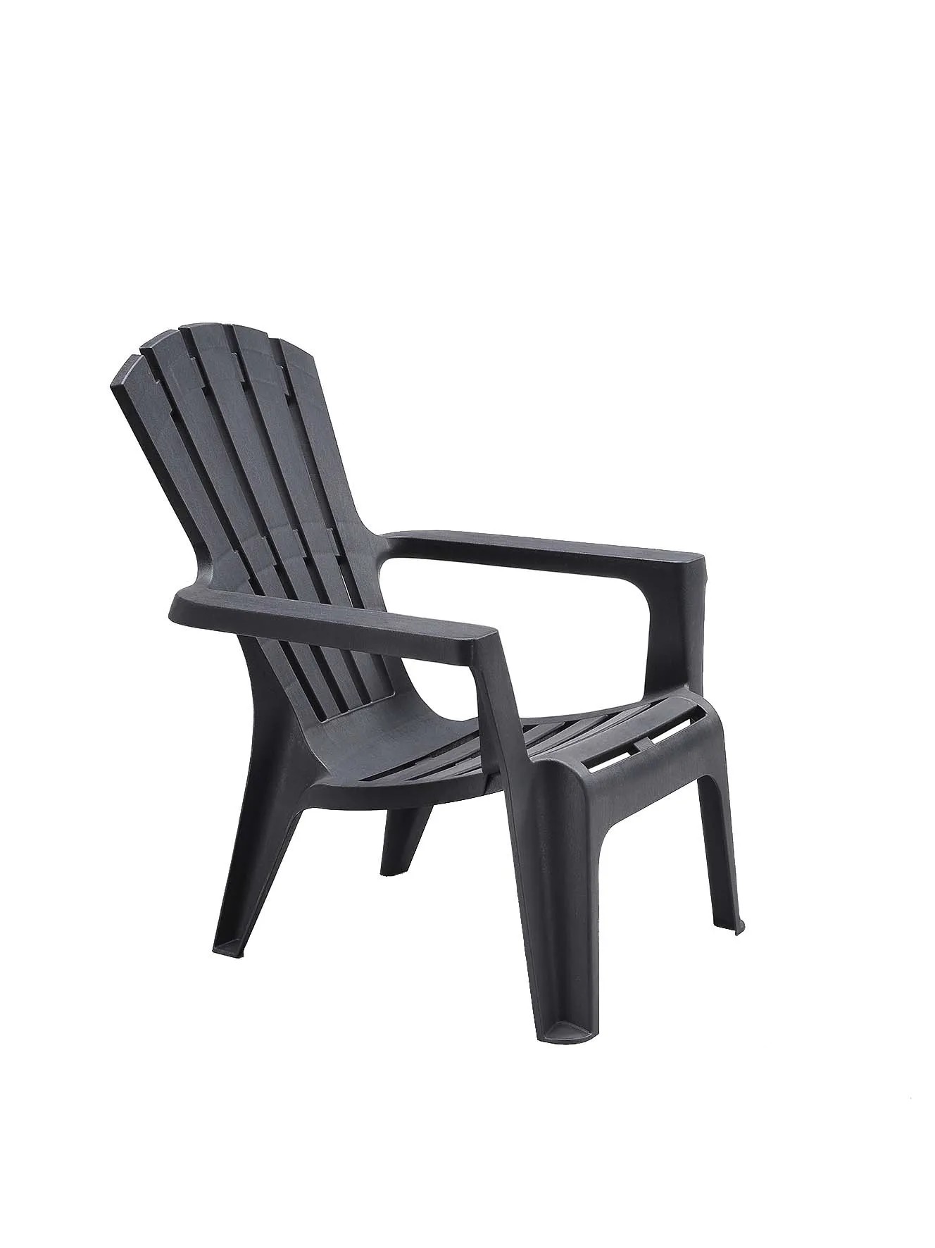 Poltrona da giardino con braccioli impilabile Maryland in plastica