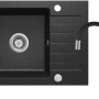 Lavello 1 vasca gocciolatoio Idrostile Martí rubinetto 440x164 mm Grafite