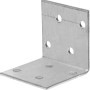Staffa angolare zincata 40x40x40 mm per costruzioni in legno.
