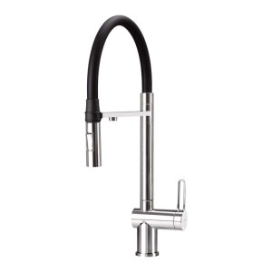 Rubinetto da cucina filtro bocca elastica Idrostile cromo
