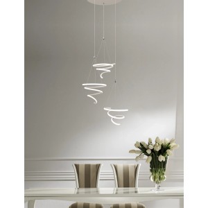 Sospensione LED Ipnotic  2800 lm bianco caldo neutro 45x45 cm