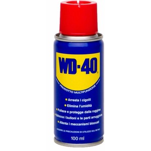 WD-40 olio multifunzione, protegge dalla ruggine, sblocca le parti, 100ml.
