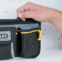 Stanley Mini marsupio da cintura 1-96-179, borsa da lavoro nera con scomparti e cerniera.