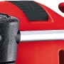 Dettaglio del trapano a percussione rosso Einhell TC-ID 650 E con arresto di profondità.