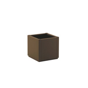 Fioriera da esterno Stefanplast Ethica Plastica riciclata Caffè 36x36x35 cm