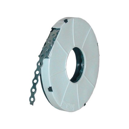 Nastro preforato per fissaggio e sostegno tubi 17x,0,8 rotolo 10 m