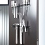 Biohort Porta attrezzi grigio quarzo metallizzato per HighLine/AvantGarde, per il montaggio all'interno della porta.
