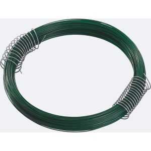 Filo piatto per legatura verde, 0,4 mm di spessore e 100 m di lunghezza, ideale per legare piante e bricolage.